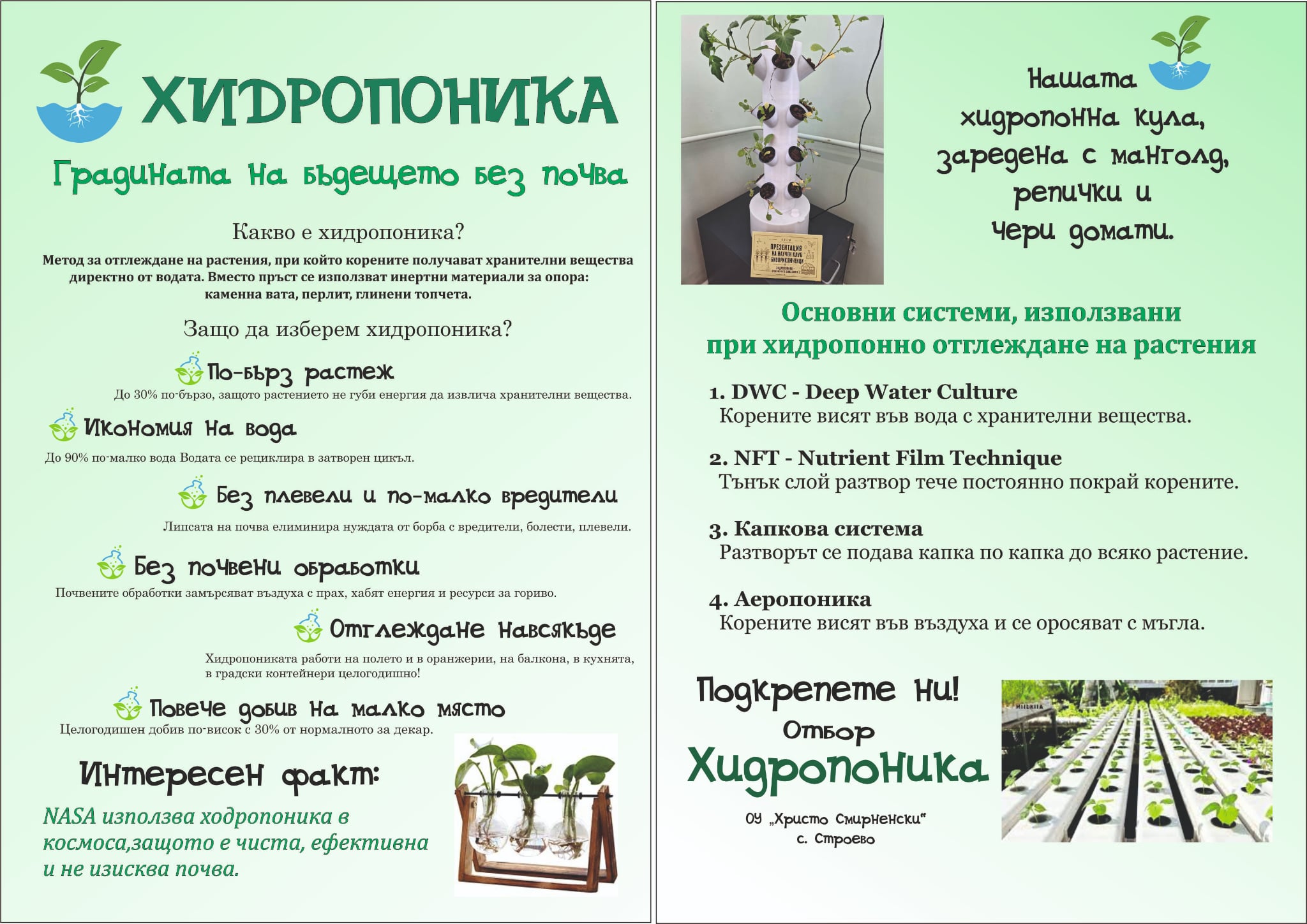 Информационната брошура на отбора